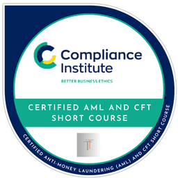 Certified AML and CFT Short Course badge